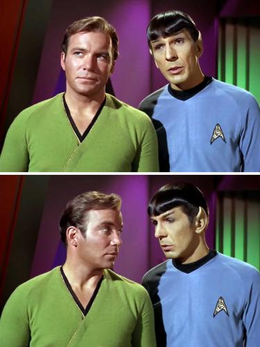 Kirk and Spock talking from The Trouble With Tribbles
